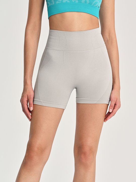 Shorts de ginástica curto cintura baixo de nylon