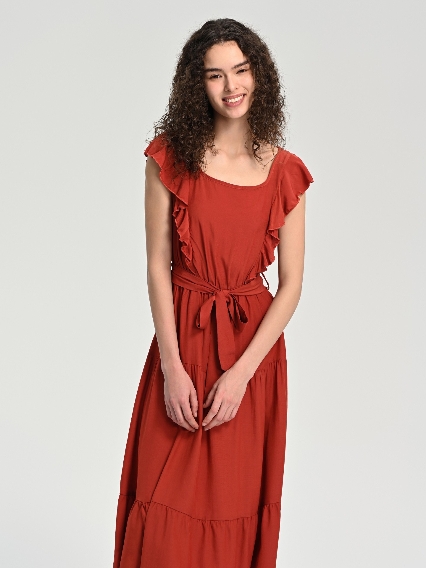 Vestido longo com prega, Urbanic