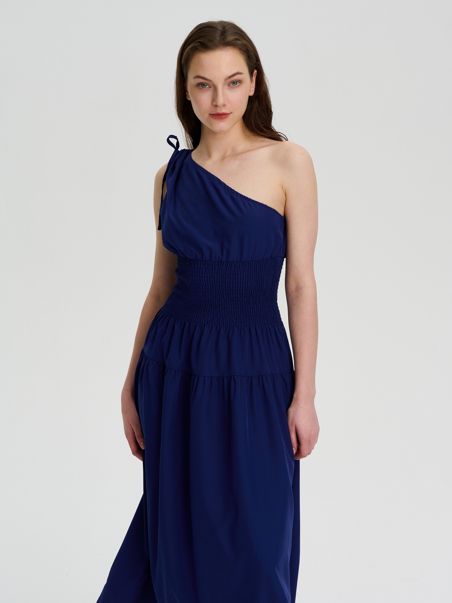 Vestido midi strapless, Urbanic