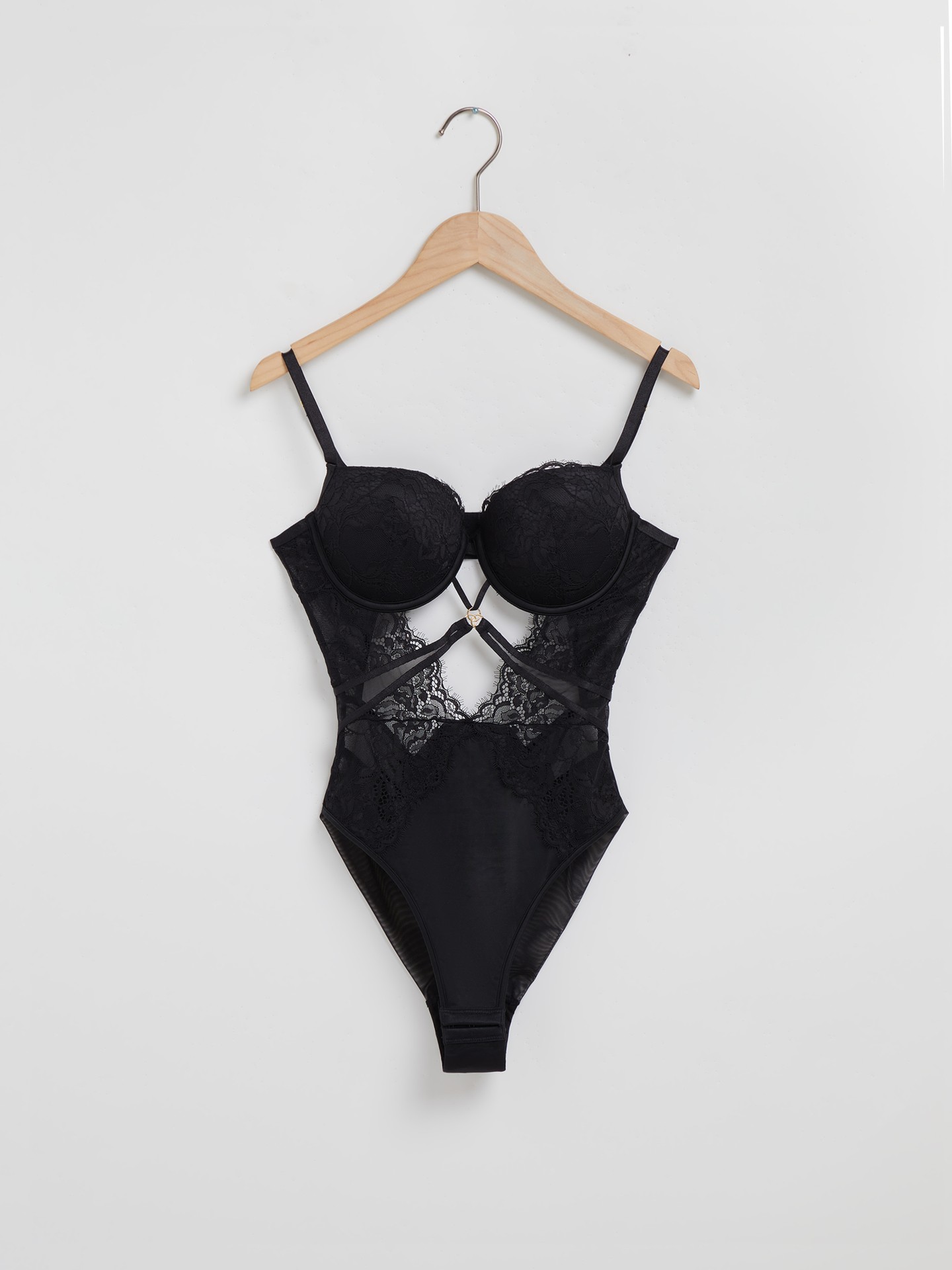 Cutout Lace Lingerie Bodysuit