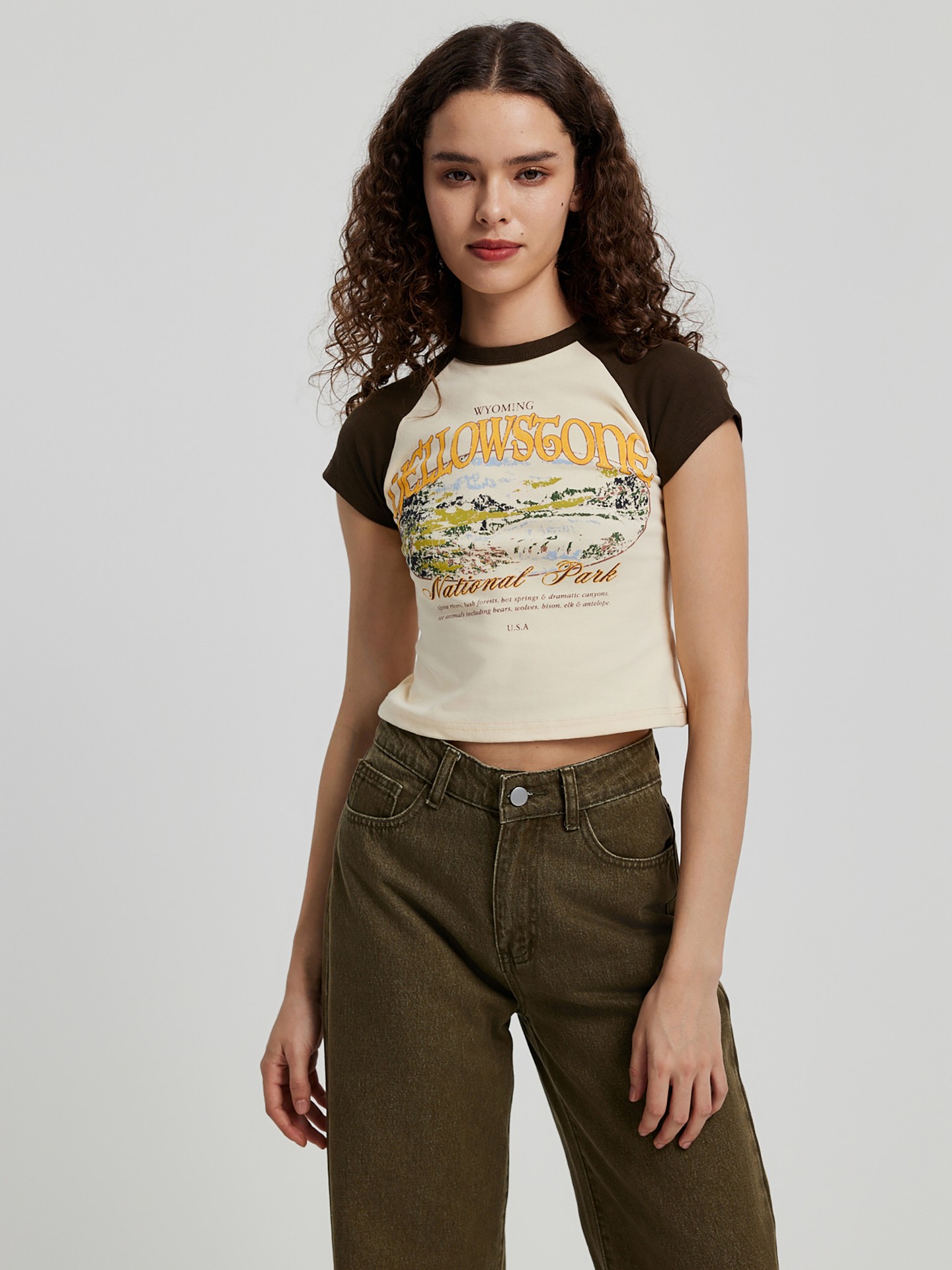 Camiseta Cropped USA